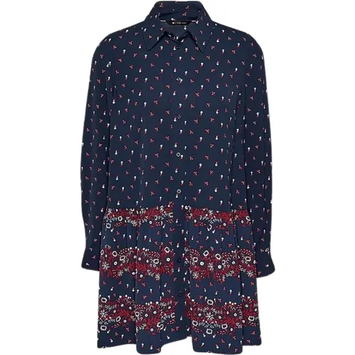 Floral Shirt Dress , female, Sizes: S - Tommy Hilfiger - Modalova