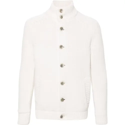 Cream Cardigan Jacket , male, Sizes: M, 2XL, XL - Herno - Modalova