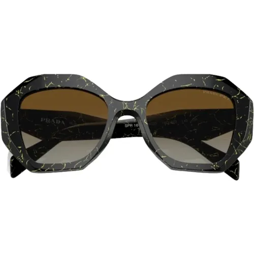 Geometric Marble Finish Sunglasses , male, Sizes: ONE SIZE - Prada - Modalova