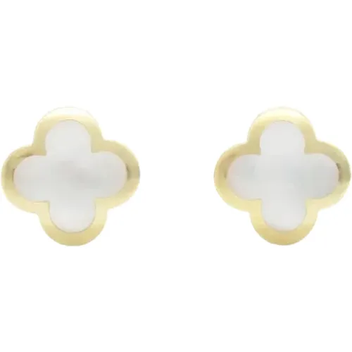 Pre-owned Pearl earrings , female, Sizes: ONE SIZE - Van Cleef & Arpels Pre-owned - Modalova