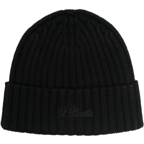 Fisherman Knit Hat with Logo , male, Sizes: ONE SIZE - MC2 Saint Barth - Modalova