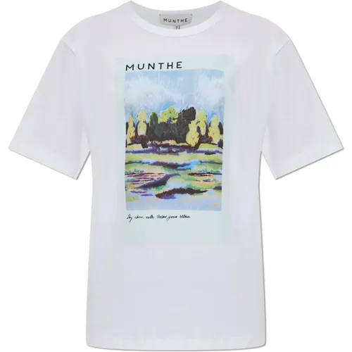 T-Shirt mit Druck Munthe - Munthe - Modalova