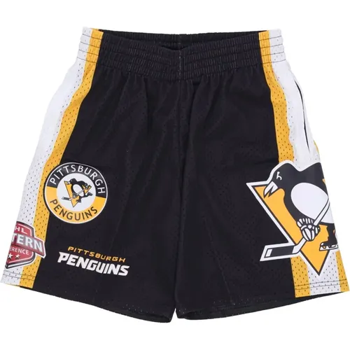 NHL Hometown Mesh Basketball Shorts Schwarz - Mitchell & Ness - Modalova