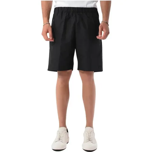 Cotton Elastic Bermuda Shorts , male, Sizes: L, XL - Mauro Grifoni - Modalova