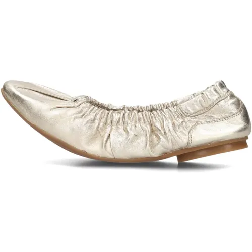 Gold Metallic Ballerina Schuhe , Damen, Größe: 39 EU - Bronx - Modalova