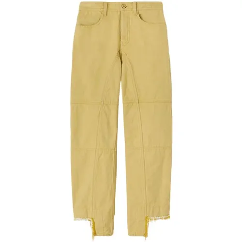 Loose-fit Denim Jeans with Asymmetric Hem and Fringe , female, Sizes: S - Jil Sander - Modalova