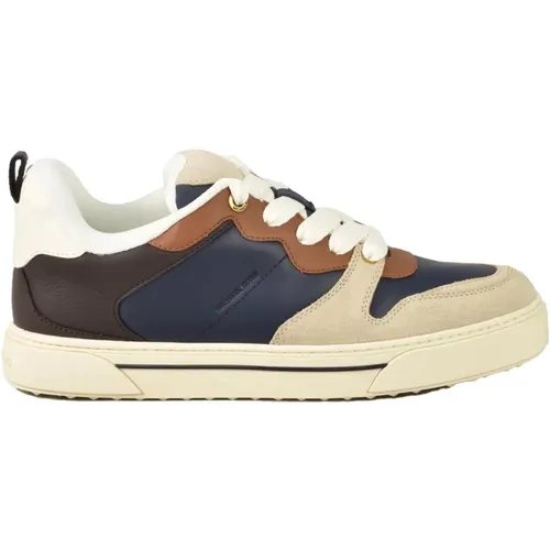 Leder-Sneakers mit Gummisohle , Herren, Größe: 43 1/2 EU - Michael Kors - Modalova