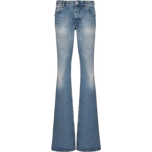 Jeans in blauer Vintage-Waschung , Herren, Größe: W29 - Balmain - Modalova