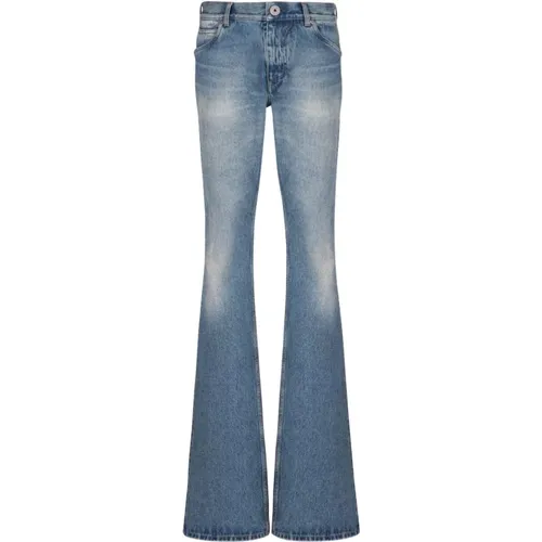 Jeans in blauer Vintage-Waschung - Balmain - Modalova