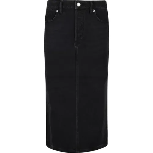 Denim Midi Skirt , female, Sizes: W25, W26, W27, W29, W28 - alexander wang - Modalova