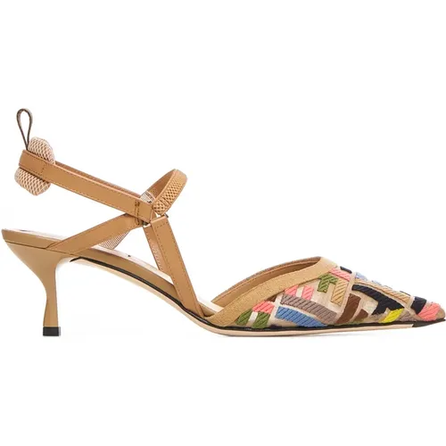 Colorful Heeled Shoes , female, Sizes: 3 UK, 6 UK, 4 1/2 UK, 7 UK, 5 UK, 4 UK - Fendi - Modalova