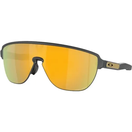 Schwarze Sonnenbrille mit Original-Etui , Herren, Größe: 42 MM - Oakley - Modalova