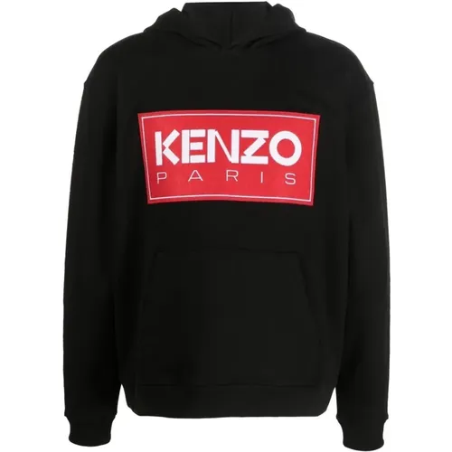 Hooded Sweater with Patch , male, Sizes: S - Kenzo - Modalova