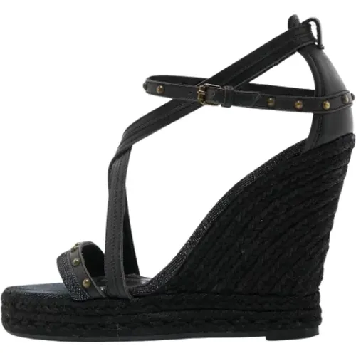 Pre-owned Denim sandals , female, Sizes: 5 1/2 UK - Burberry Vintage - Modalova