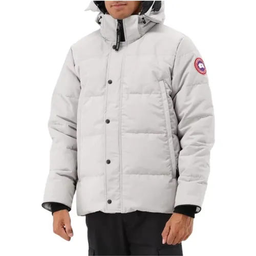 Graue Parka Jacke mit Daunenfedern - Canada Goose - Modalova