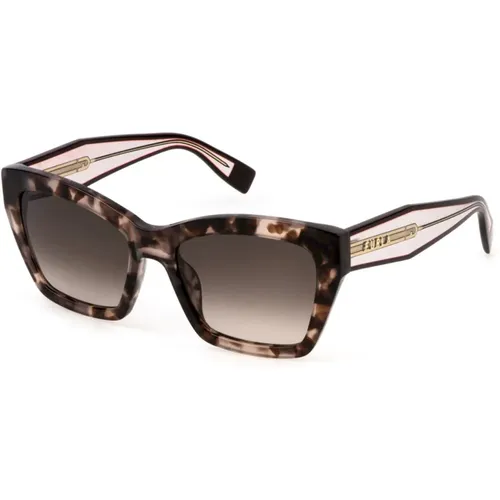 Chic Sunglasses with Havana Frame , unisex, Sizes: 55 MM - Furla - Modalova