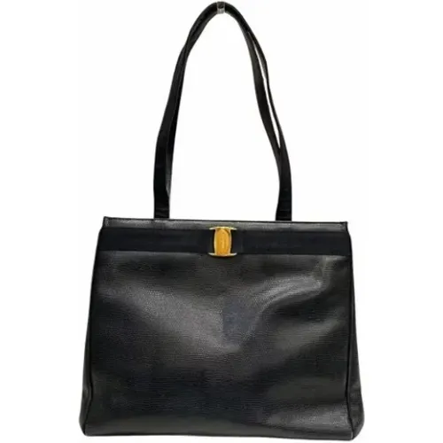 Pre-owned Leather shoulder-bags , female, Sizes: ONE SIZE - Salvatore Ferragamo Pre-owned - Modalova