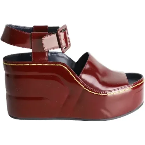 Pre-owned Leather sandals , female, Sizes: 4 UK - Celine Vintage - Modalova