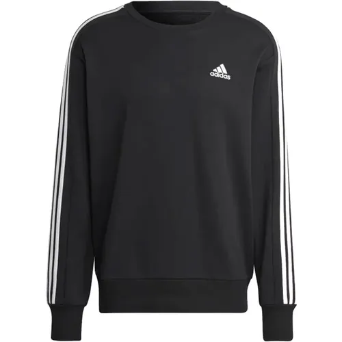 Schwarzer Crewneck Sweatshirt für Männer , Herren, Größe: S - Adidas - Modalova
