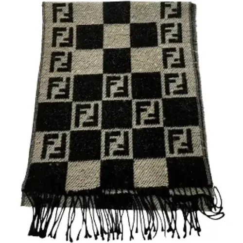 Pre-owned Wool scarves , female, Sizes: ONE SIZE - Fendi Vintage - Modalova