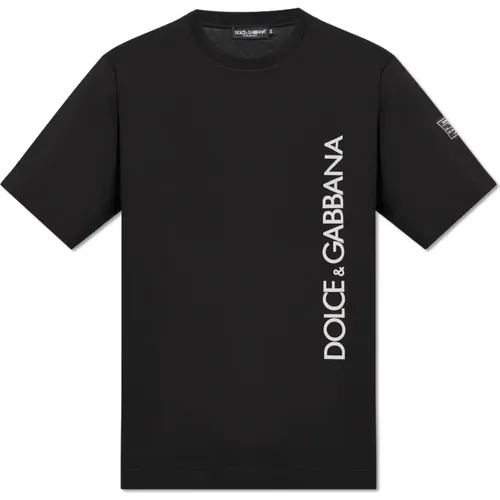 T-Shirt mit Logo , Herren, Größe: XS - Dolce & Gabbana - Modalova