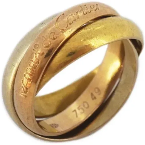 Pre-owned Gold rings , female, Sizes: ONE SIZE - Cartier Vintage - Modalova