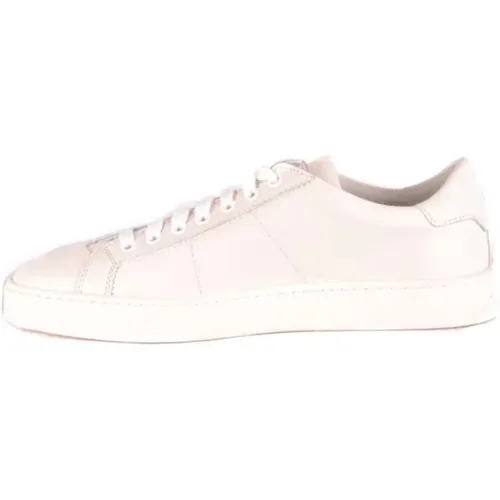 Elevate Your Sneaker Game with Leather Sneakers , male, Sizes: 6 UK - Santoni - Modalova