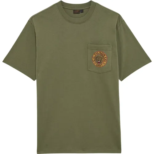 Frontier Graphic T-Shirt , male, Sizes: S, M - Filson - Modalova