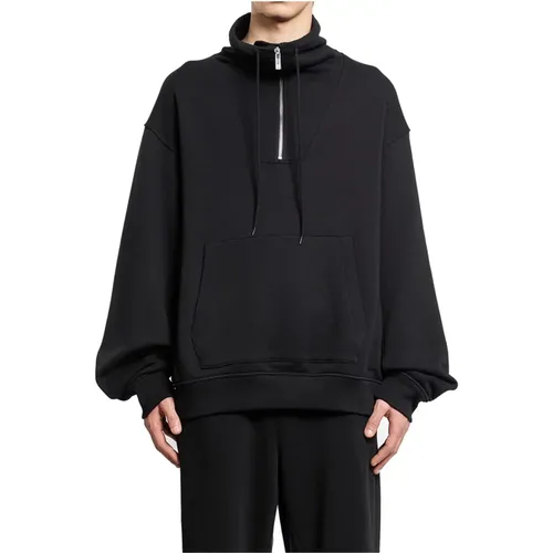 Funnel Neck Zip Hoodie , male, Sizes: L, XL, 2XL, M - Helmut Lang - Modalova