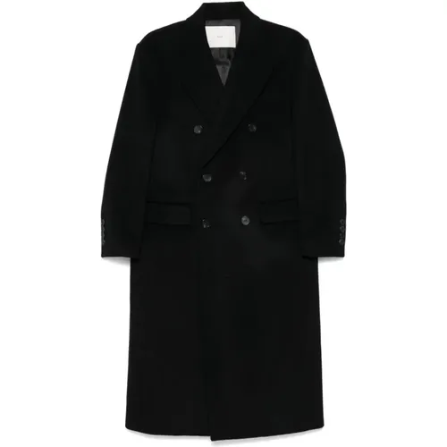 Wool-Cashmere Blend Coat , female, Sizes: L - Dunst - Modalova