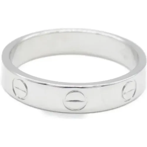 Pre-owned White Gold rings , female, Sizes: ONE SIZE - Cartier Vintage - Modalova