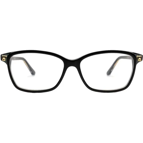 Womens Square Acetate Eyeglasses with Panthère Head , female, Sizes: 54 MM - Cartier - Modalova