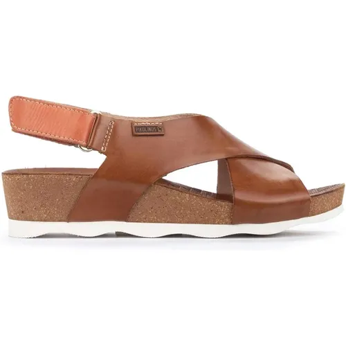 Braune Casual Damensandalen , Damen, Größe: 39 EU - Pikolinos - Modalova