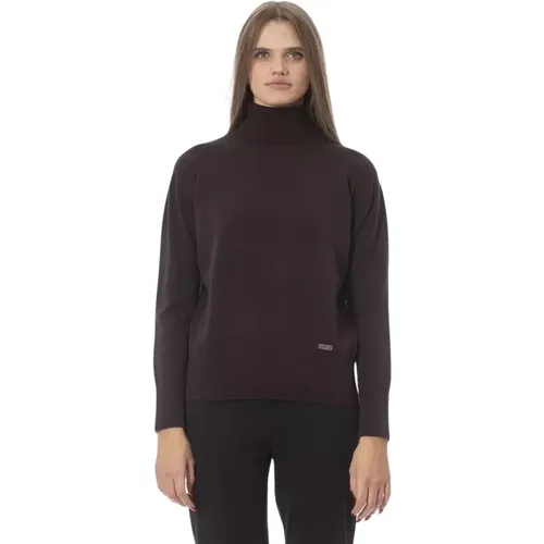 Luxuriöser Wool-Cashmere Turtleneck Pullover , Damen, Größe: M - Baldinini - Modalova