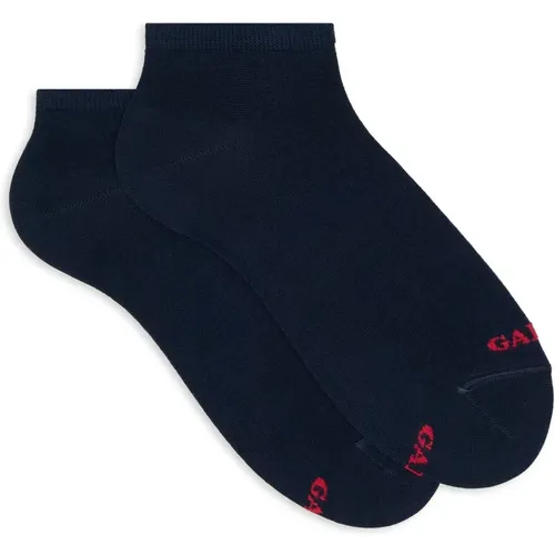 Baumwoll-Sneakersocken einfarbig marineblau - Gallo - Modalova