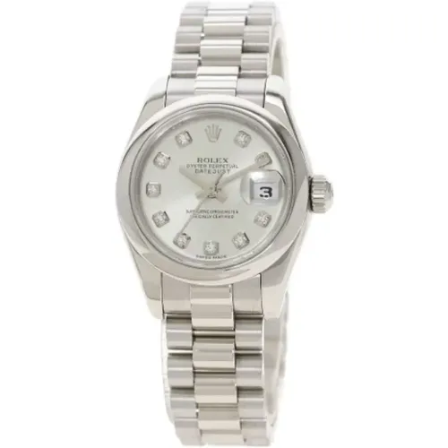 Pre-owned Platinum Rolex Watch , female, Sizes: ONE SIZE - Rolex Vintage - Modalova