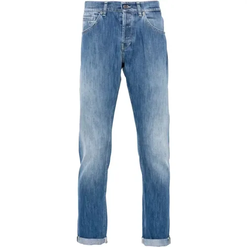 Skinny Jeans with Logo Print , male, Sizes: W29, W31, W30 - Dondup - Modalova