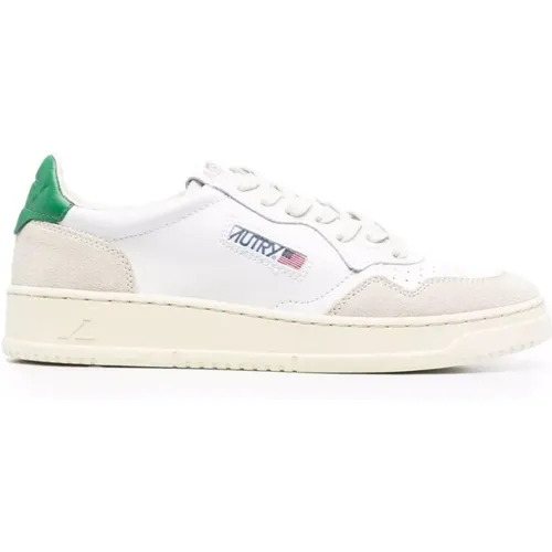 White Medalist Low Sneakers , male, Sizes: 8 UK, 5 UK, 10 UK, 7 UK, 11 UK, 9 UK - Autry - Modalova