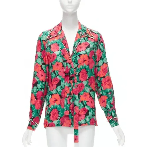 Pre-owned Silk tops , female, Sizes: XS - Gucci Vintage - Modalova
