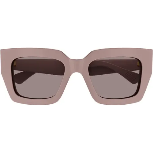 Neue Klassische Quadratische Sonnenbrille , Damen, Größe: 52 MM - Bottega Veneta - Modalova