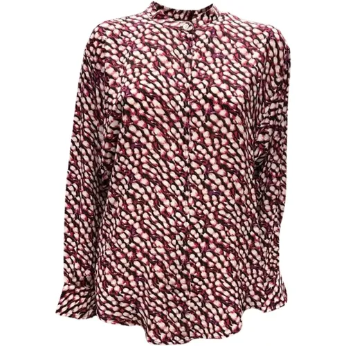 Catchell Bluse in Himbeer Pink/Creme/Schwarz Muster - Isabel Marant Étoile - Modalova
