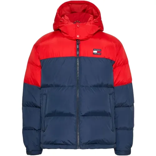 Alaska colorblock puffer jacket tjm , male, Sizes: XL, M, L, S, 2XL - Tommy Hilfiger - Modalova