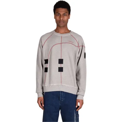 Loopback Sweatshirt with Velcro Details , male, Sizes: M, S, L, XL - A-Cold-Wall - Modalova