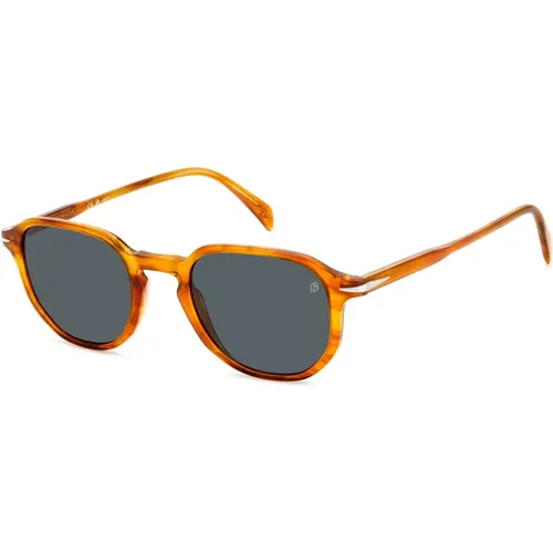 Striped /Grey Sunglasses DB 1140/S , male, Sizes: 50 MM - Eyewear by David Beckham - Modalova