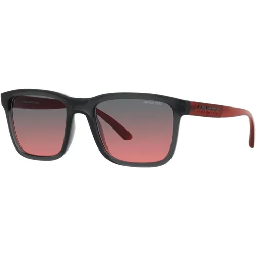 Lebowl Sonnenbrillen Transparent Grey/Red Black Shaded , Herren, Größe: 54 MM - Arnette - Modalova