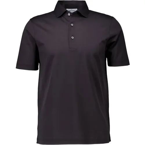 Cotton Polo Shirt Men , male, Sizes: 3XL, 2XL - Gran Sasso - Modalova