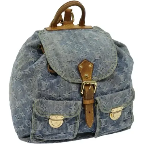 Pre-owned Denim backpacks , female, Sizes: ONE SIZE - Louis Vuitton Vintage - Modalova