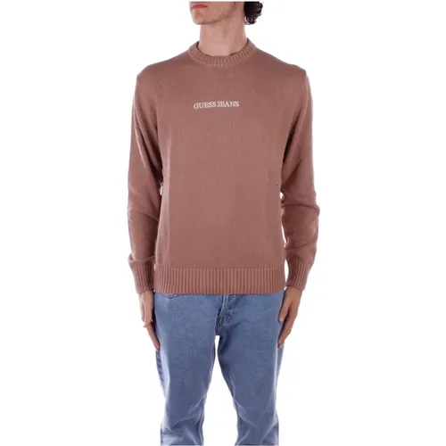 Logo Front Sweater , Herren, Größe: S - Guess - Modalova