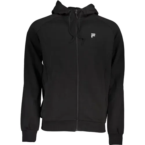 Kapuzenpullover mit Reißverschluss und Druck , Herren, Größe: XS - Fila - Modalova