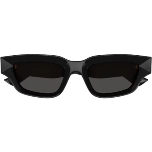Schwarze Graue Cat-Eye Sonnenbrille - Bottega Veneta - Modalova